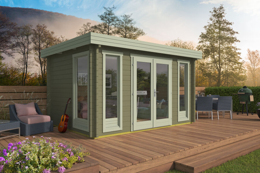 Tuindeco Gartenhaus Victoria 300 x 410 / 58mm natur oder imprägniert