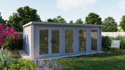 Tuindeco Gartenhaus Gabriella 400 x 595 / 58mm natur oder imprägniert