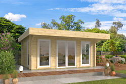 Tuindeco Gartenhaus Mia 380 x 500 / 70mm natur oder...