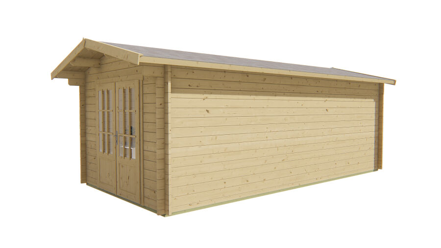 Tuindeco Gartenhaus Rick 595 x 300 / 40mm natur oder imprägniert