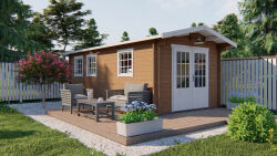 Tuindeco Gartenhaus Rick 595 x 300 / 40mm natur oder imprägniert
