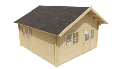 Tuindeco Gartenhaus Llanes 530 x 490 / 44mm natur oder...