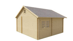 Tuindeco Gartenhaus Big Llanes 530 x 590 / 44mm natur...