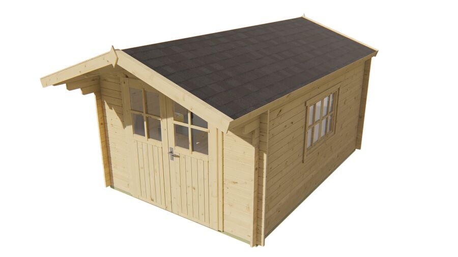 Tuindeco Gartenhaus Pamplona 400 x 300 / 34mm natur oder imprägniert