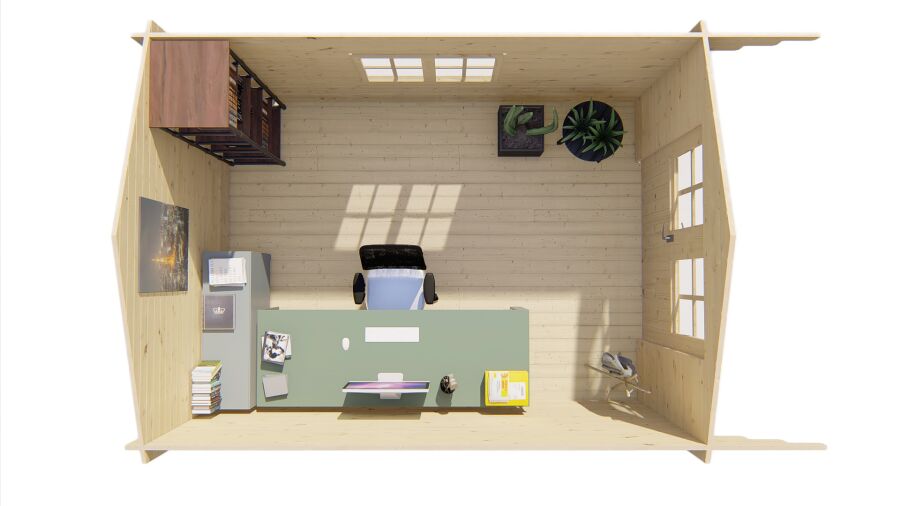 Tuindeco Gartenhaus Pamplona 400 x 300 / 34mm natur oder imprägniert