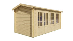 Tuindeco Gartenhaus Justine 250 x 500 / 40mm natur oder...