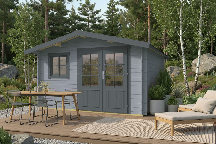 Tuindeco Gartenhaus Otto 360 x 360 / 28mm natur oder imprägniert