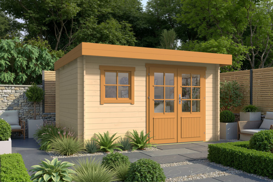 Tuindeco Gartenhaus Marta 300 x 360 / 28mm natur oder imprägniert