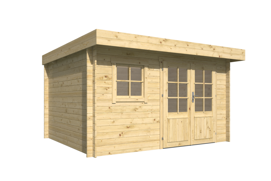 Tuindeco Gartenhaus Marta 300 x 360 / 28mm natur oder imprägniert