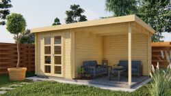 Tuindeco Gartenhaus Eirunn 248 x 250 / 28mm natur oder...