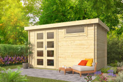 Tuindeco Gartenhaus Ulmod 260 x 380 / 28mm natur oder...