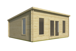 Tuindeco Gartenhaus Calpe 480 x 595 / 44mm natur oder...