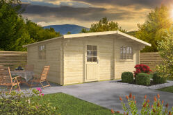 Tuindeco Gartenhaus Cantabria 520 x 595 / 44mm braun imprägniert