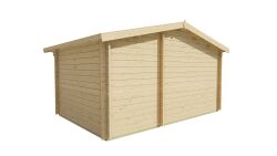 Tuindeco Gartenhaus Fraga 300 x 450 / 34mm braun imprägniert