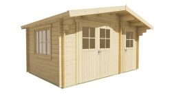 Tuindeco Gartenhaus Fraga 300 x 450 / 34mm braun imprägniert