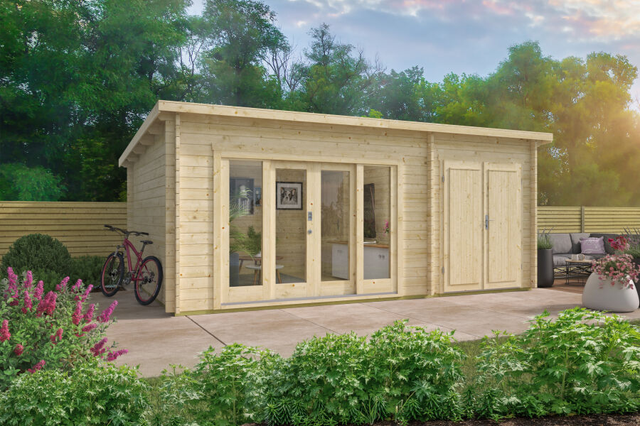 Tuindeco Gartenhaus Meg 400 x 595 / 44mm unbehandelt