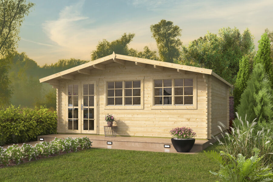 Tuindeco Gartenhaus Tova 500 x 595 / 44mm Red Class Wood imprägniert