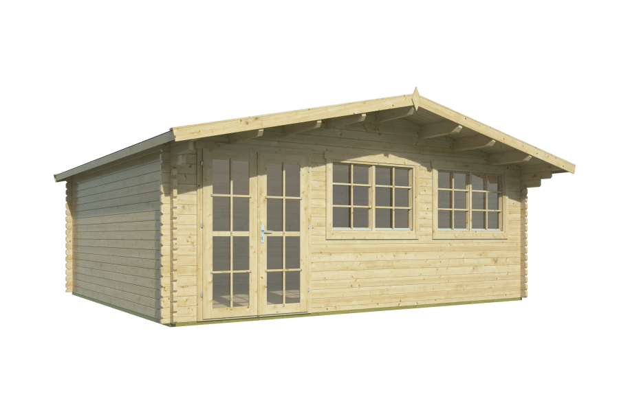 Tuindeco Gartenhaus Tova 500 x 595 / 44mm honiggelb imprägniert