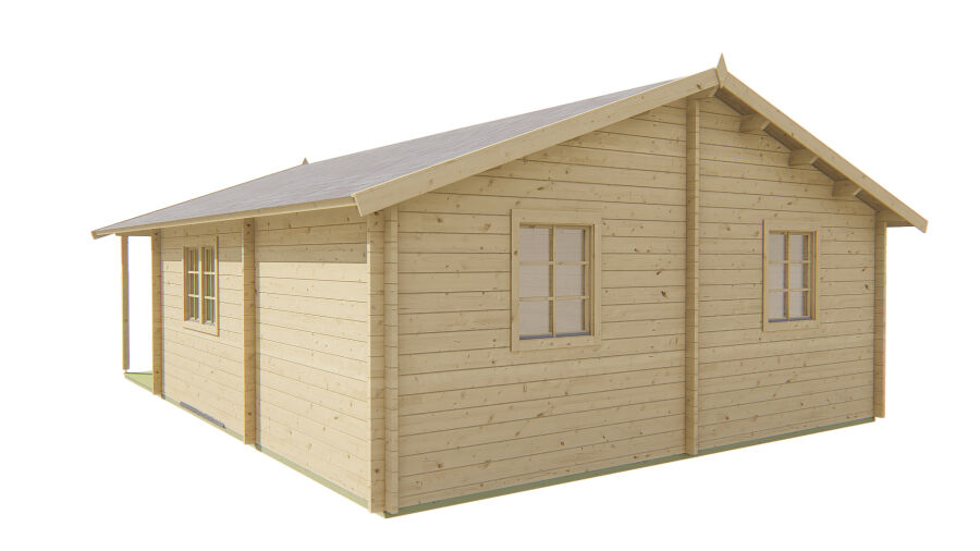 Tuindeco Gartenhaus Javea 808 x 595 / 44mm Red Class Wood imprägniert