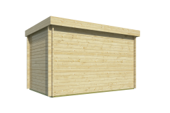 Tuindeco Gartenhaus Alana 250 x 400 / 40mm silbergrau imprägniert