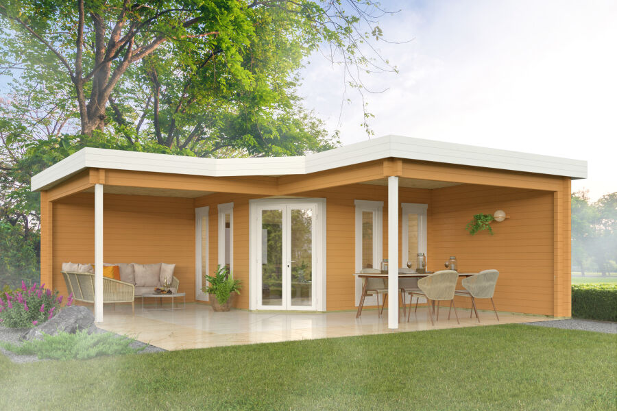 Tuindeco Gartenhaus Bridgend 380 x 380 / 70mm unbehandelt