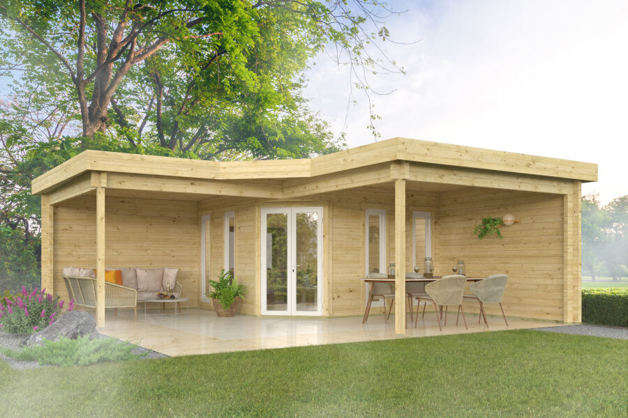Tuindeco Gartenhaus Bridgend 380 x 380 / 70mm unbehandelt