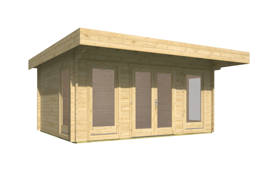 Tuindeco Gartenhaus Yorick 380 x 500 / 44mm grün imprägniert