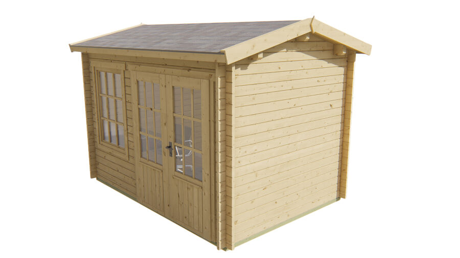 Tuindeco Gartenhaus Daisy 250 x 350 / 40mm grün imprägniert