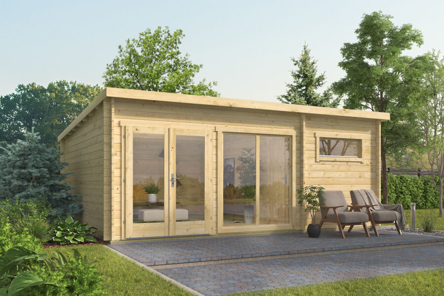 Tuindeco Gartenhaus Ronda 500 x 600 / 40mm unbehandelt