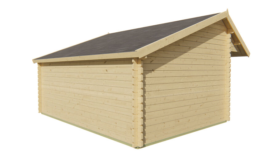Tuindeco Gartenhaus Thüringen 350 x 500 / 44mm braun imprägniert