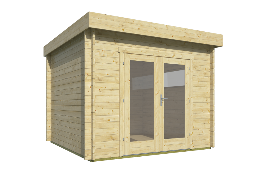 Tuindeco Gartenhaus Jamie 300 x 300 / 40mm braun imprägniert