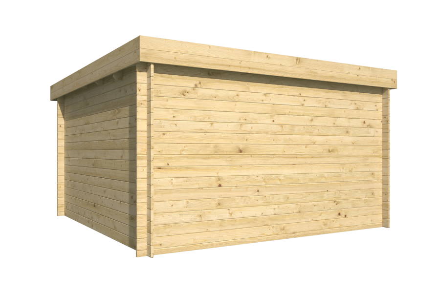 Tuindeco Gartenhaus Greta 360 x 360 / 28mm braun imprägniert