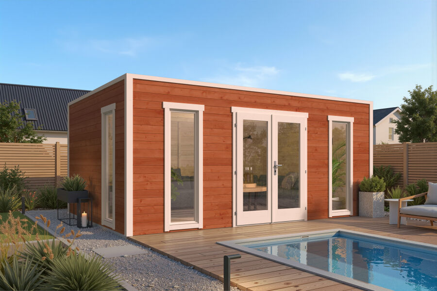 Tuindeco Gartenhaus Marco 350 x 500 / 28mm honiggelb imprägniert