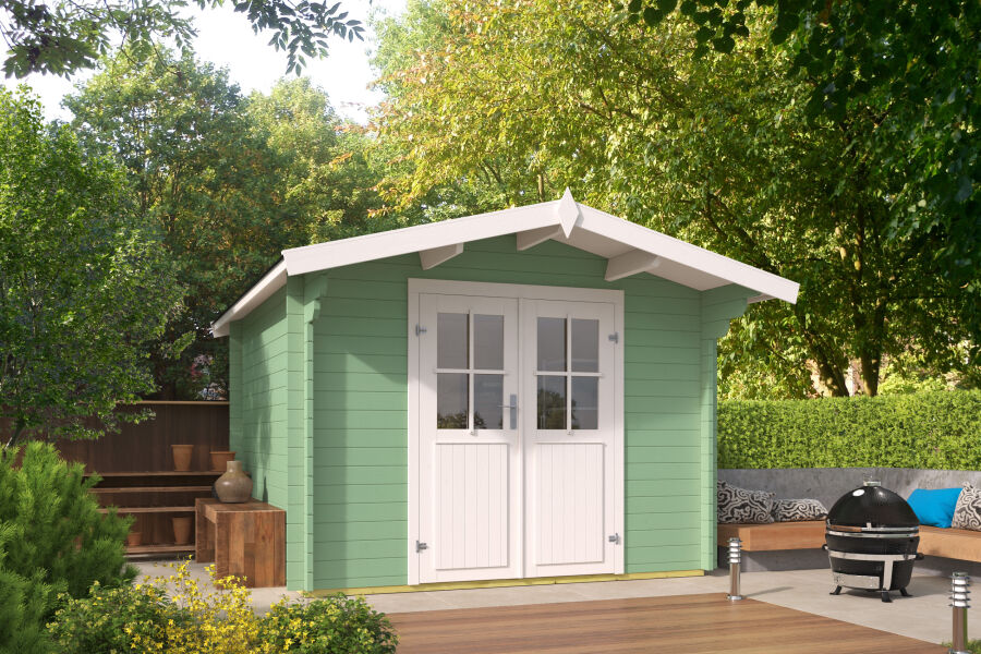 Tuindeco Gartenhaus Albacete 300 x 300 / 34mm braun imprägniert
