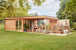 Tuindeco Gartenhaus Casper 400 x 490 / 58mm grün imprägniert