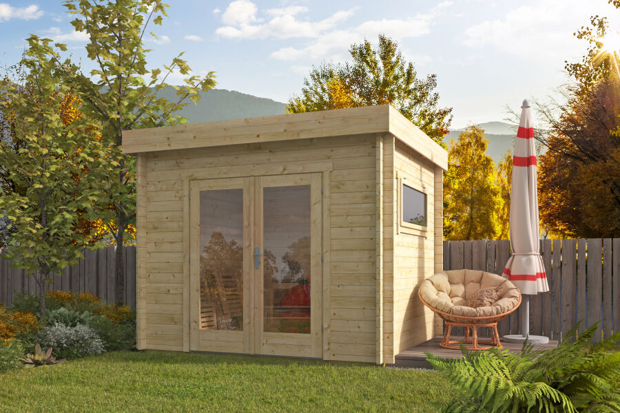 Tuindeco Gartenhaus Gadsby 250 x 300 / 40mm braun imprägniert