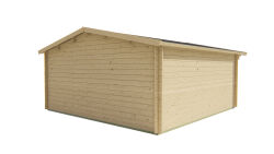 Tuindeco Gartenhaus Salamanca 500 x 500 / 34mm silbergrau imprägniert