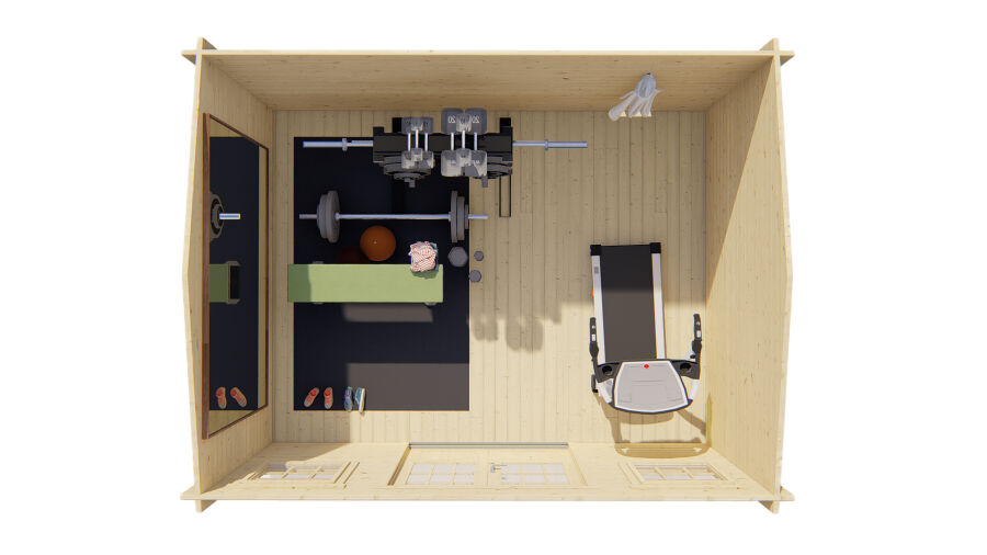 Tuindeco Gartenhaus Jenny 350 x 450 / 40mm unbehandelt