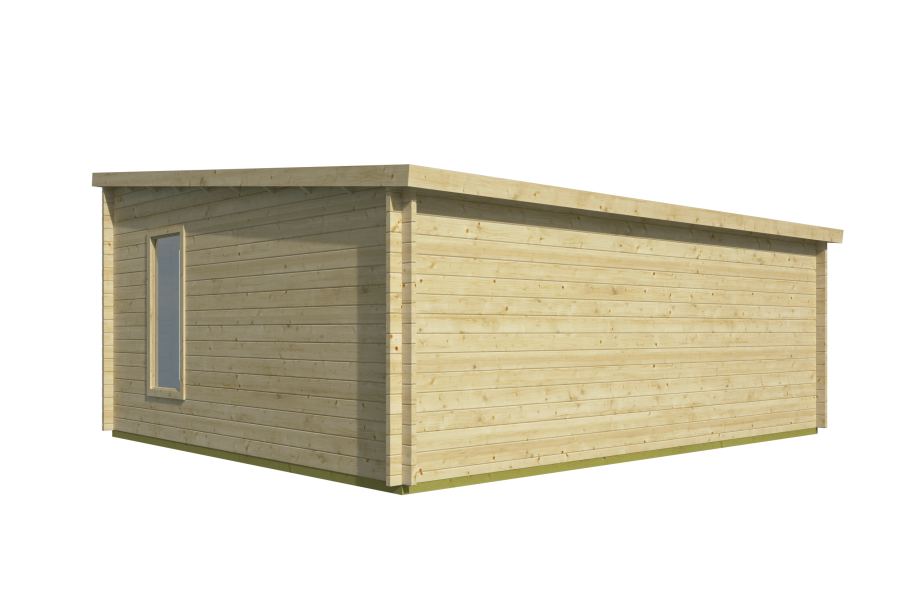 Tuindeco Gartenhaus Calpe 480 x 595 / 44mm braun imprägniert