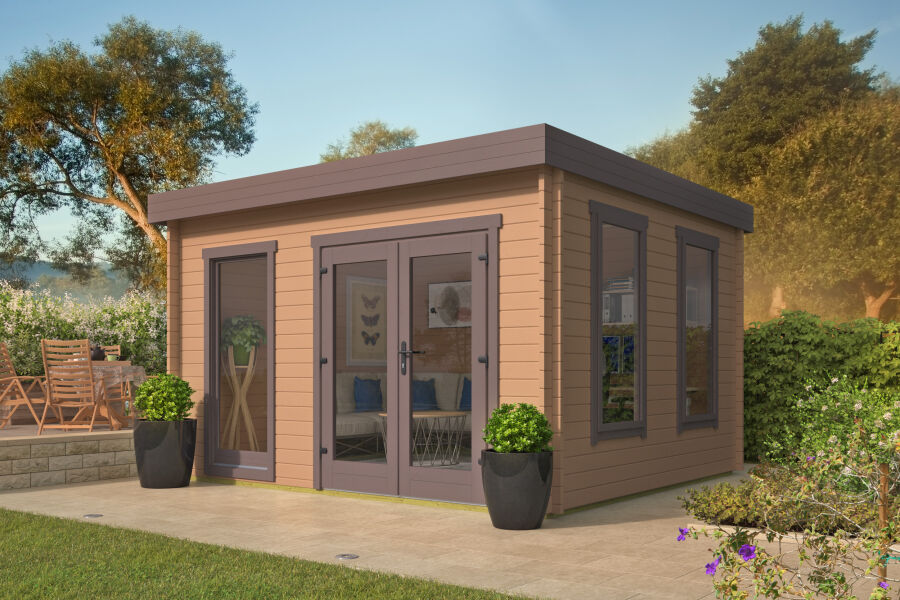 Tuindeco Gartenhaus Bruce 350 x 400 / 40mm grün imprägniert