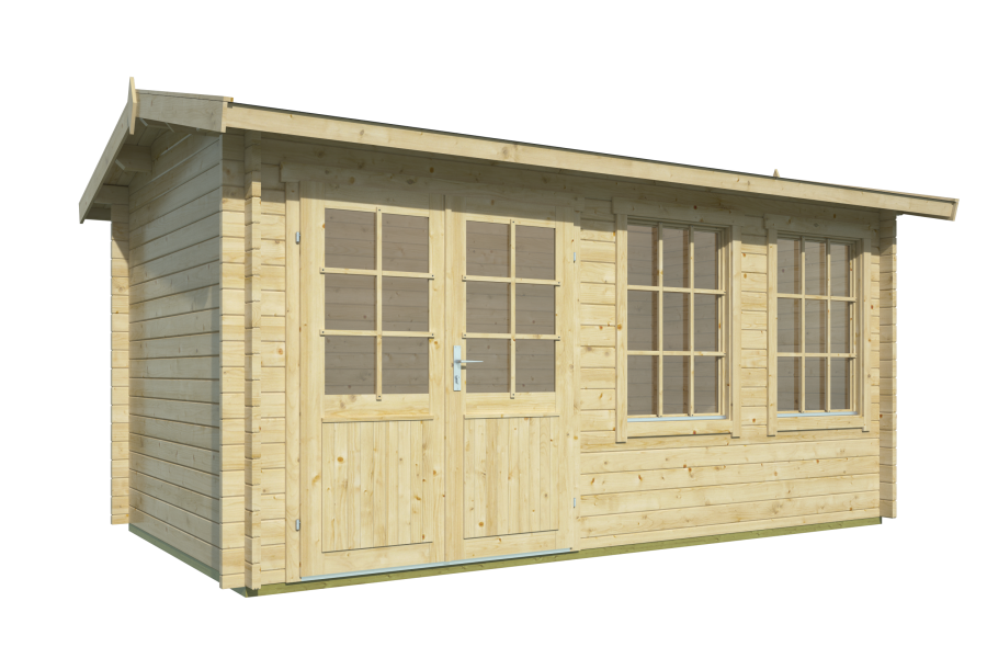 Tuindeco Gartenhaus Shannon 250 x 450 / 40mm Red Class Wood imprägniert