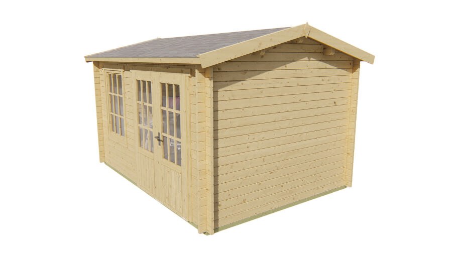 Tuindeco Gartenhaus Chloe 300 x 400 / 40mm Red Class Wood imprägniert