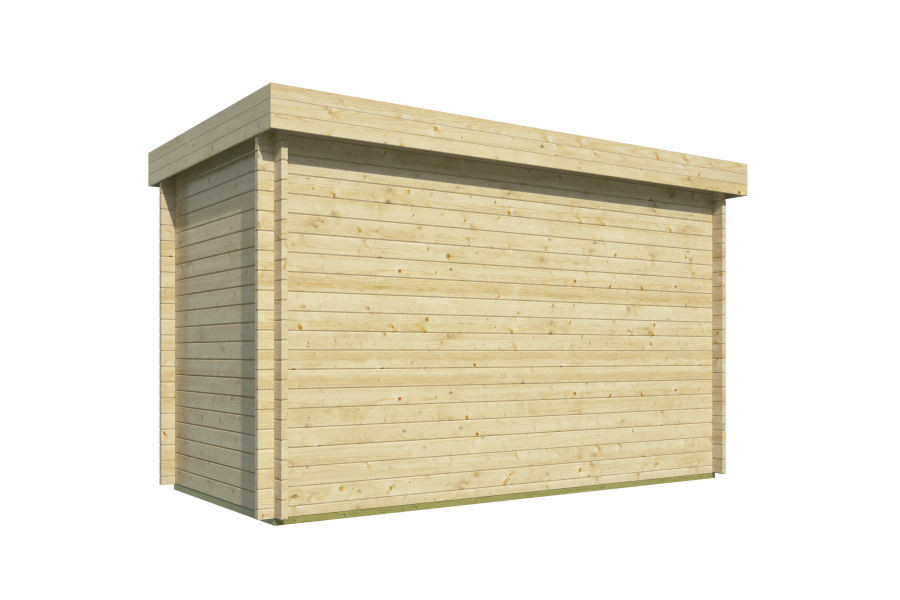 Tuindeco Gartenhaus Harriot 200 x 400 / 40mm Red Class Wood imprägniert