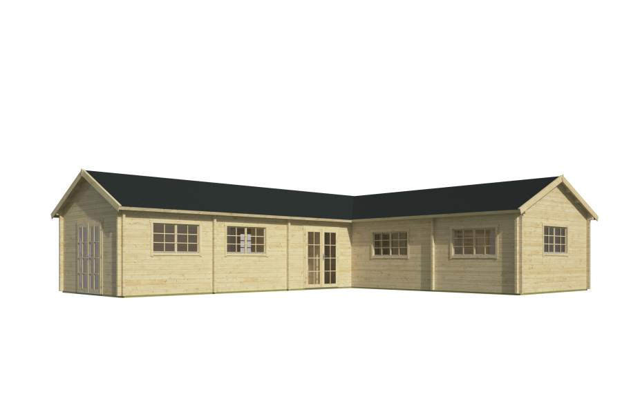 Tuindeco Gartenhaus Maynooth 1321 x 1044 / 70mm silbergrau imprägniert