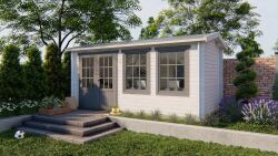 Tuindeco Gartenhaus Justine 250 x 500 / 40mm braun imprägniert