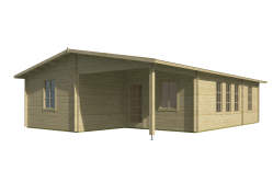 Tuindeco Gartenhaus Canarias 730 x 1090 / 44mm grün imprägniert