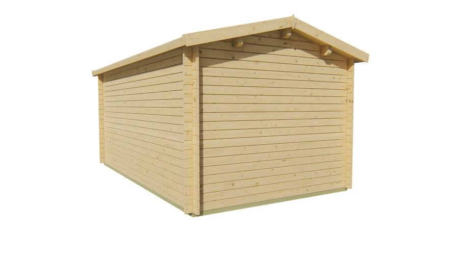 Tuindeco Gartenhaus Aiste 300 cm x 500 cm / 40 mm honiggelb imprägniert