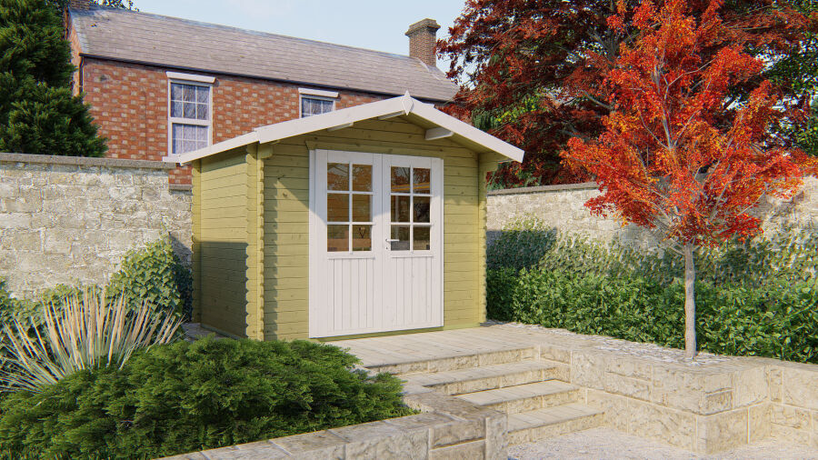Tuindeco Gartenhaus ANJA 200 × 295 / 28mm Red Class Wood imprägniert
