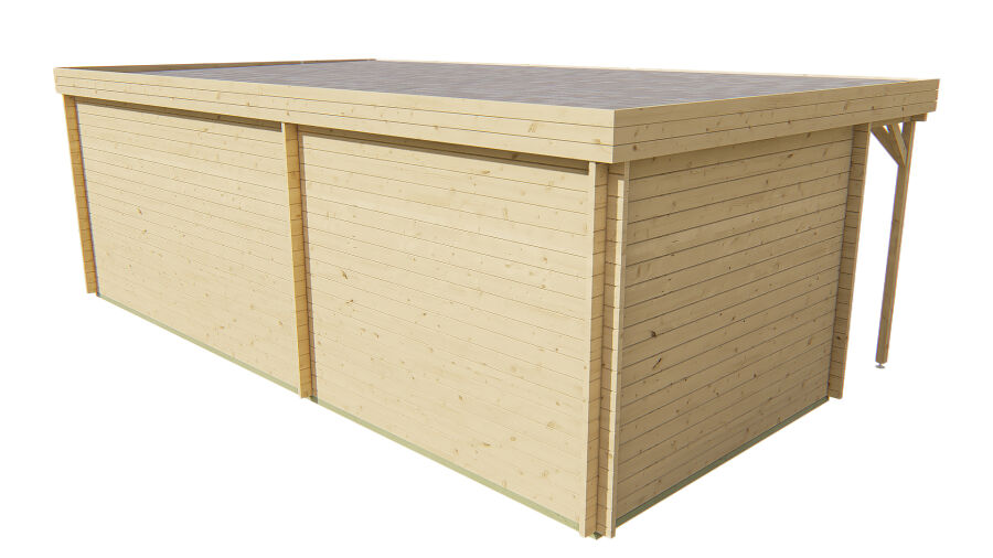Tuindeco Gartenhaus Annette 300 cm x 300 cm / 40 mm Red Class Wood imprägniert