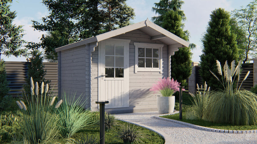 Tuindeco Gartenhaus Bo 300 cm x 300 cm / 28 mm Red Class Wood imprägniert